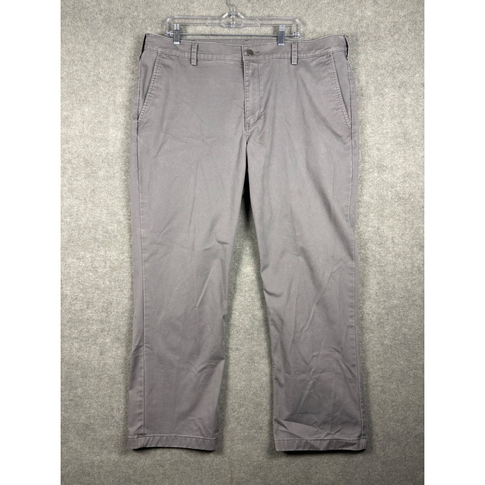 Duluth Trading 40 Grit Standard‎ Fit Chino Pants 42x30 Gray Workwear